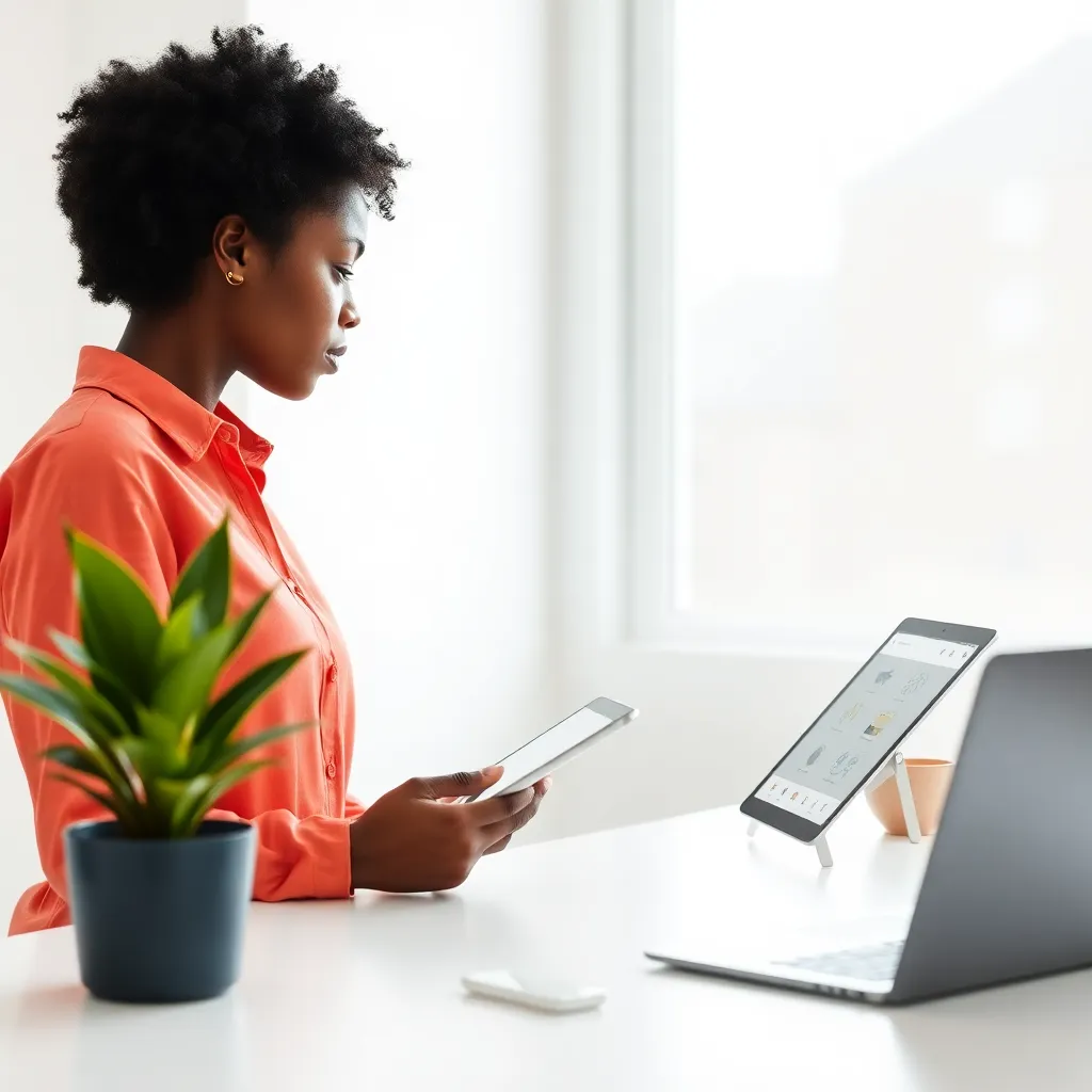 Jonge vrouwelijke ontwerper deelt haar ervaring