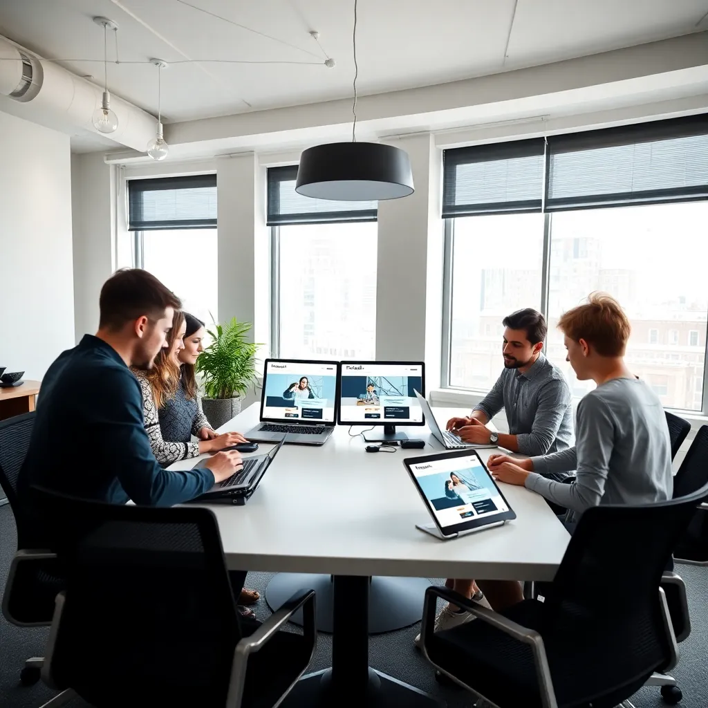 Ontwerper gebruikt Adobe Creative Suite op een moderne Mac